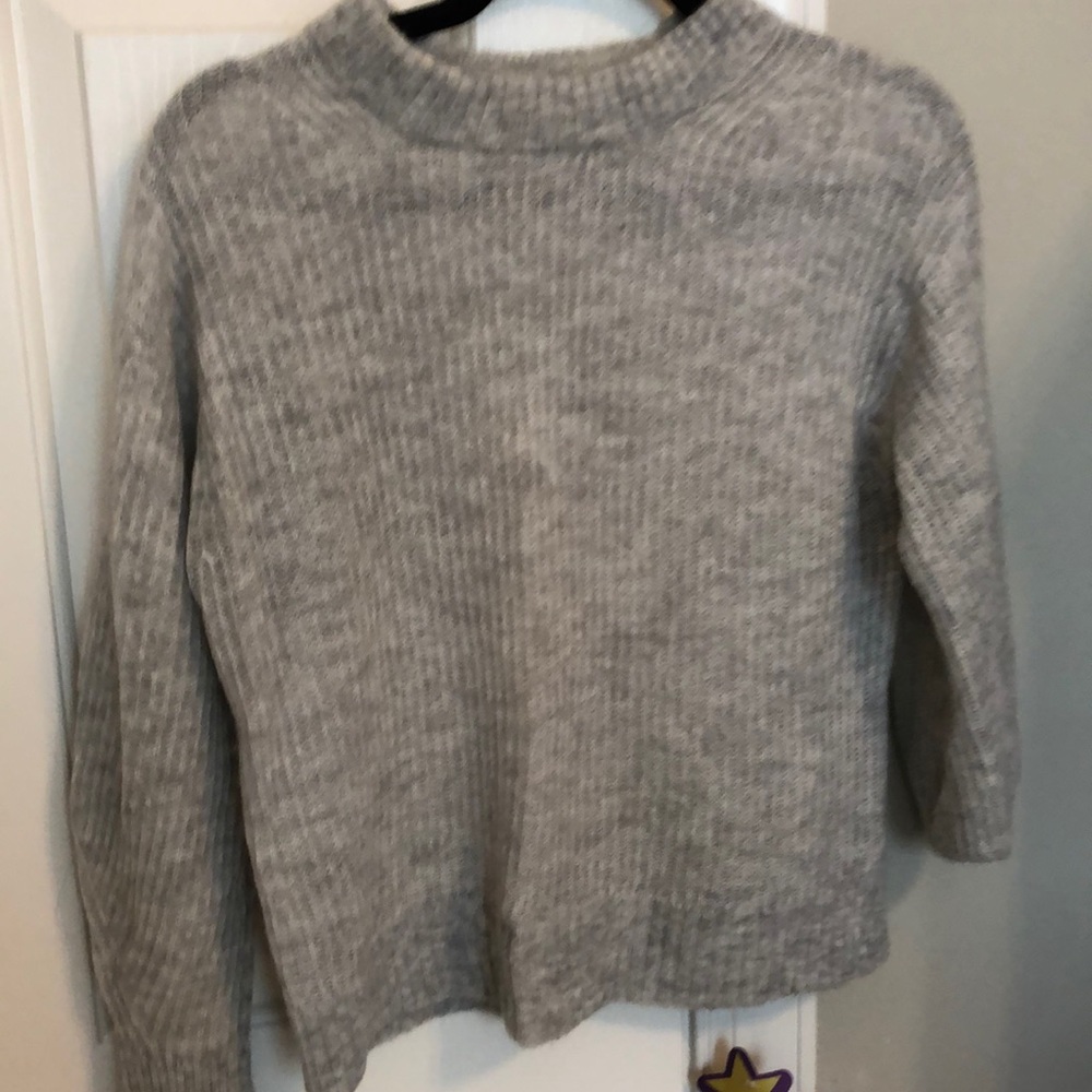 Everlane XS alpaca gray sweater
